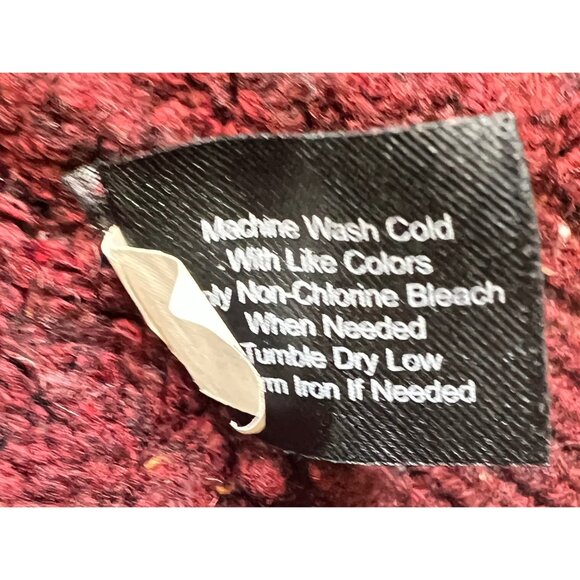 Lane Bryant Womens Burgundy Textured Knit Sweater Size 14/16 100% Acrylic - Picture 5 of 5